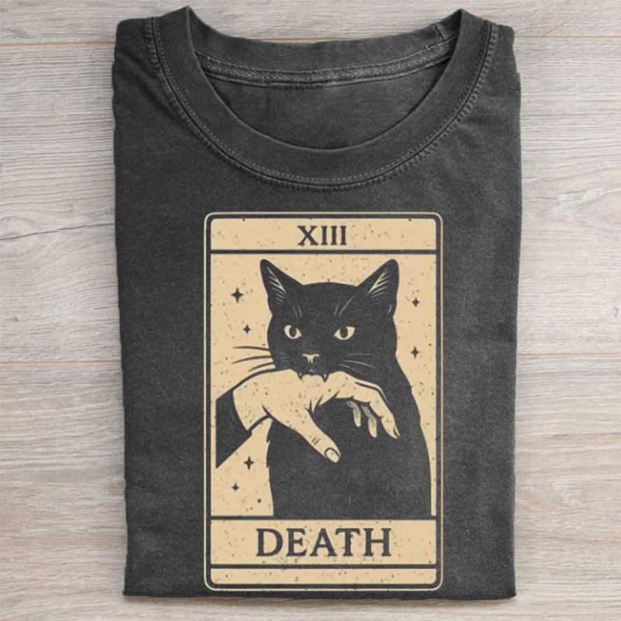 Tarot Card Black Cat T-shirt