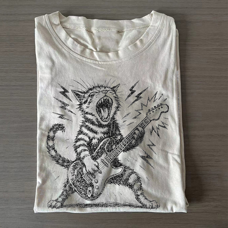 Rock and Roll Cat T-shirt