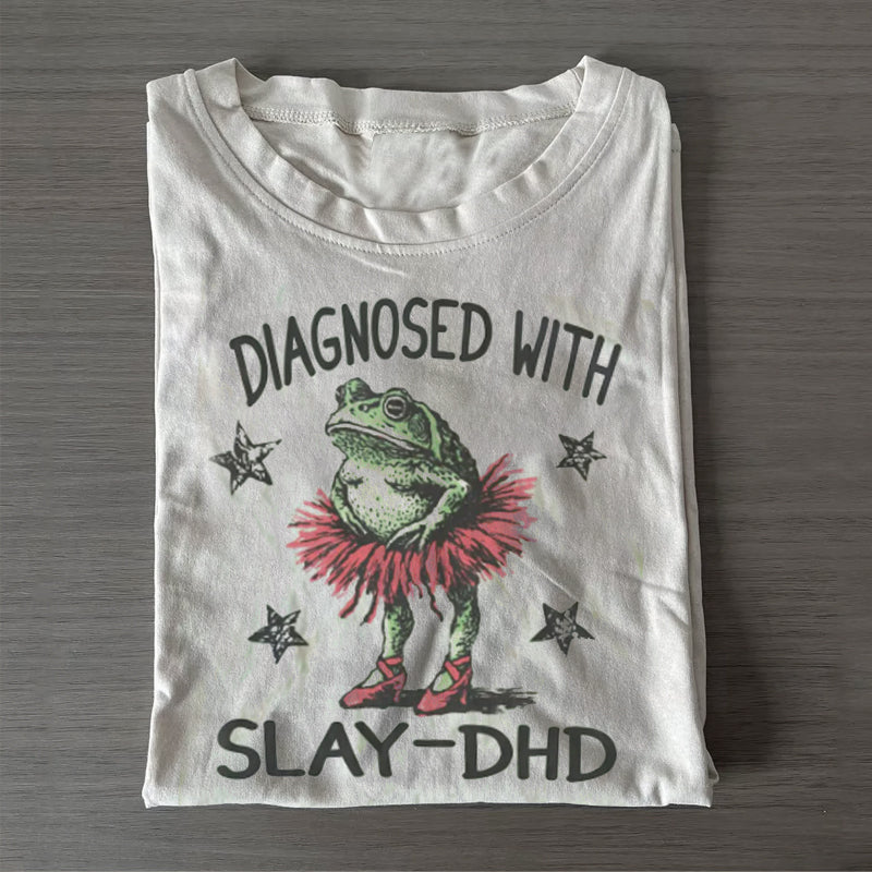 Funny ADHD Frog T-shirt