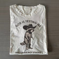 Funny Cowboy Racoon T-shirt