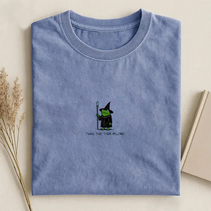 Twas The Tism Frog Wizard T-shirt