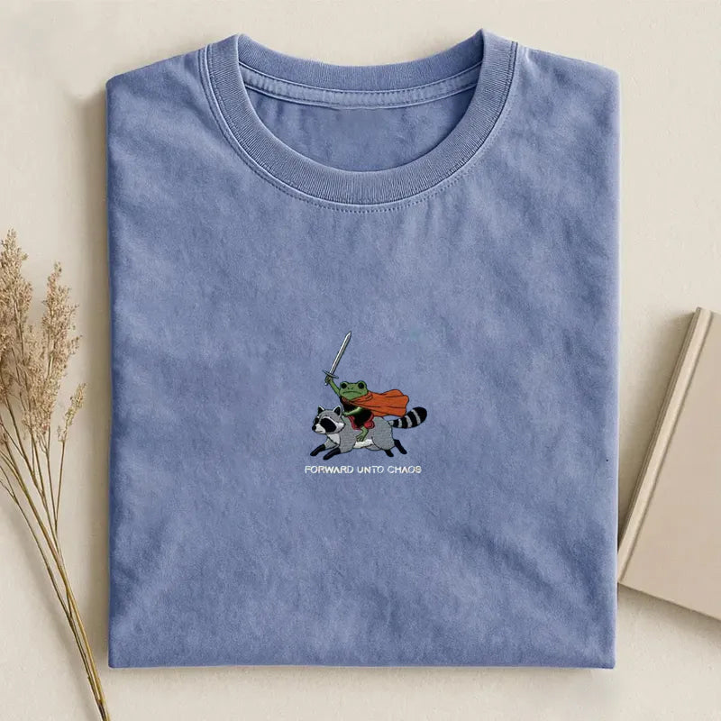 Forward Unto Chaos Embroidered T-shirt