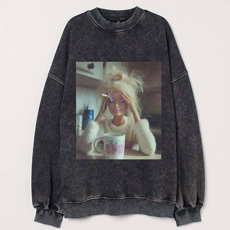 Funny Doll Face Meme Sweatshirt