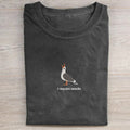 Seagull I Require Snacks Embroidered T-shirt