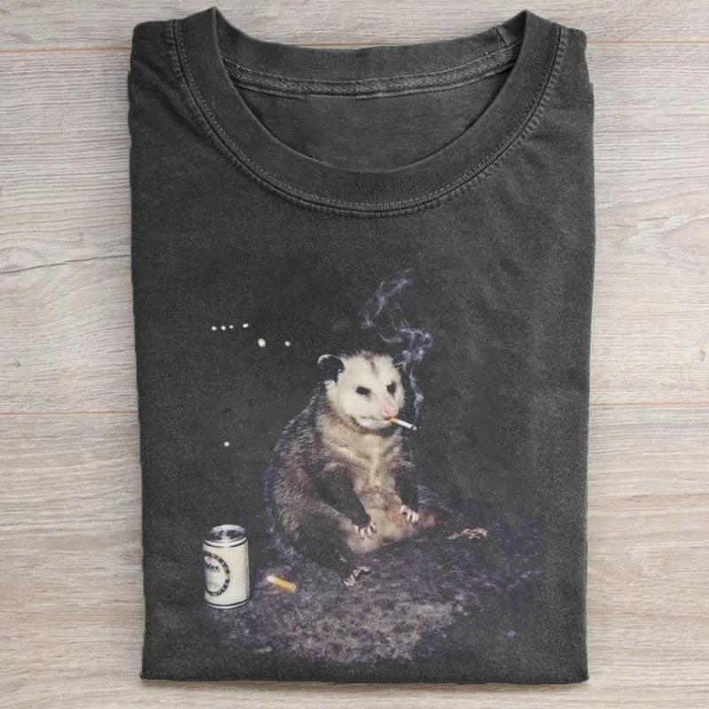 Smoking Possum Meme T-shirt