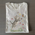 Vintage Cute Kitten Butterfly 90s Graphic T-shirt