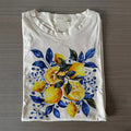 Blue Toile Citrus Botanical T-shirt