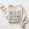 Retro Christmas Postage Stamp Sweatshirt