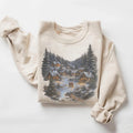 Retro Christmas Winter Village Sweatshirt