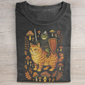 Medieval Frog on Cat T-shirt