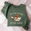 Festive Goose On The Loose Sweatshirt